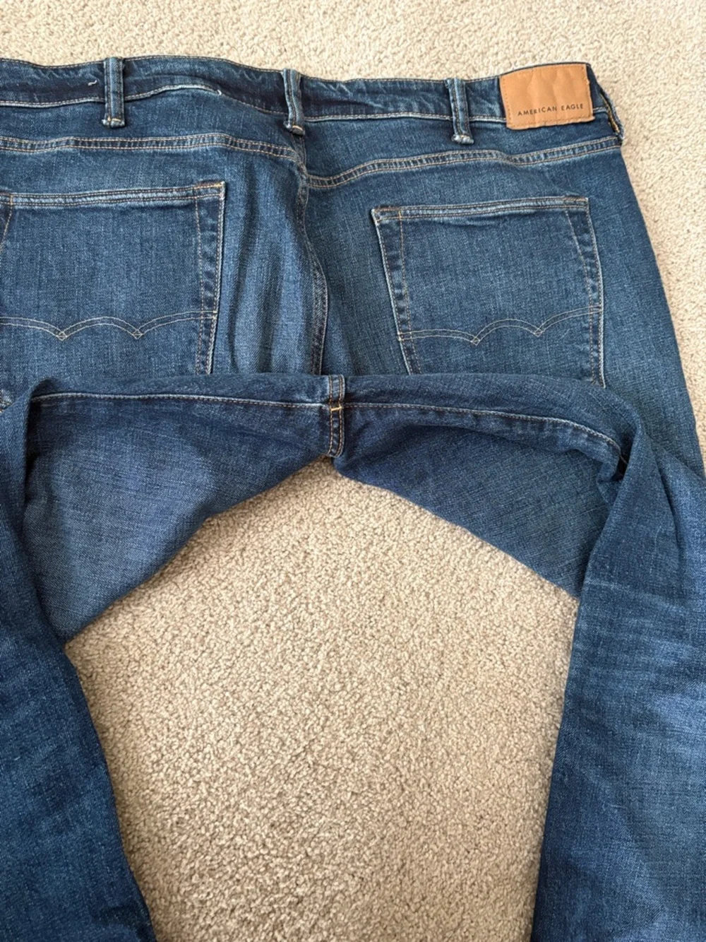 American Eagle Outfitters Men's Dark Blue Bootcut Jeans - Picture 9 of 10
